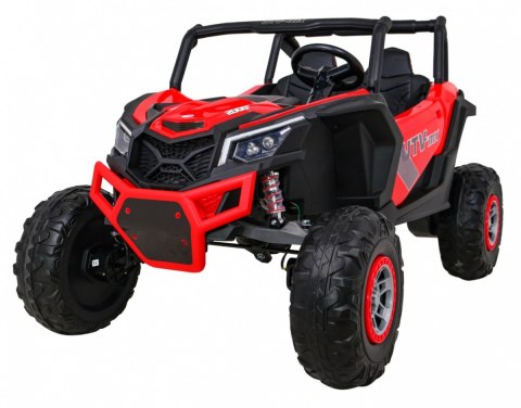 Buggy UTV-MX na akumulator dla dzieci Czerwony + Napęd 4x4 + Pilot + Audio LED + Schowek + EVA + Wolny Start Buggy UTV-MX na akumulator dla dzieci Czerwony + Napęd 4x4 + Pilot + Audio LED + Schowek + EVA + Wolny Start