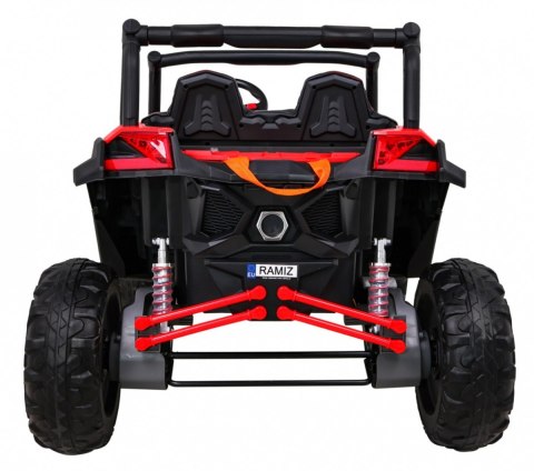 Buggy UTV-MX na akumulator dla dzieci Czerwony + Napęd 4x4 + Pilot + Audio LED + Schowek + EVA + Wolny Start Buggy UTV-MX na akumulator dla dzieci Czerwony + Napęd 4x4 + Pilot + Audio LED + Schowek + EVA + Wolny Start