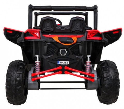 Buggy UTV-MX na akumulator dla dzieci Czerwony + Napęd 4x4 + Pilot + Audio LED + Schowek + EVA + Wolny Start Buggy UTV-MX na akumulator dla dzieci Czerwony + Napęd 4x4 + Pilot + Audio LED + Schowek + EVA + Wolny Start