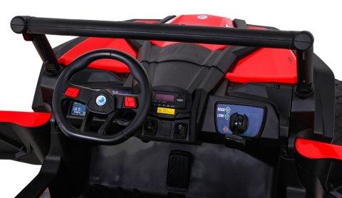 Buggy UTV-MX na akumulator dla dzieci Czerwony + Napęd 4x4 + Pilot + Audio LED + Schowek + EVA + Wolny Start Buggy UTV-MX na akumulator dla dzieci Czerwony + Napęd 4x4 + Pilot + Audio LED + Schowek + EVA + Wolny Start