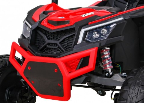 Buggy UTV-MX na akumulator dla dzieci Czerwony + Napęd 4x4 + Pilot + Audio LED + Schowek + EVA + Wolny Start Buggy UTV-MX na akumulator dla dzieci Czerwony + Napęd 4x4 + Pilot + Audio LED + Schowek + EVA + Wolny Start
