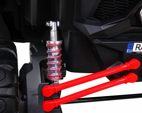 Buggy UTV-MX na akumulator dla dzieci Czerwony + Napęd 4x4 + Pilot + Audio LED + Schowek + EVA + Wolny Start Buggy UTV-MX na akumulator dla dzieci Czerwony + Napęd 4x4 + Pilot + Audio LED + Schowek + EVA + Wolny Start