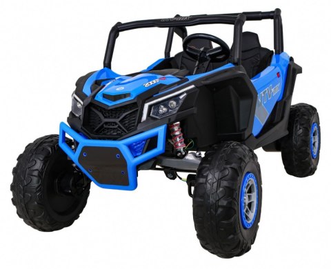 Buggy UTV-MX na akumulator dla dzieci Niebieski + Napęd 4x4 + Pilot + Audio LED + Schowek + EVA + Wolny Start Buggy UTV-MX na akumulator dla dzieci Niebieski + Napęd 4x4 + Pilot + Audio LED + Schowek + EVA + Wolny Start
