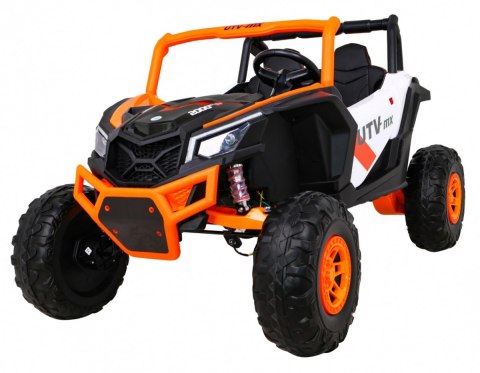 Buggy UTV-MX na akumulator dla dzieci Pomarańczowy + Napęd 4x4 + Pilot + Audio LED + Schowek + EVA + Wolny Start Buggy UTV-MX na akumulator dla dzieci Pomarańczowy + Napęd 4x4 + Pilot + Audio LED + Schowek + EVA + Wolny Start