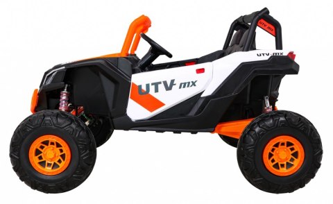 Buggy UTV-MX na akumulator dla dzieci Pomarańczowy + Napęd 4x4 + Pilot + Audio LED + Schowek + EVA + Wolny Start Buggy UTV-MX na akumulator dla dzieci Pomarańczowy + Napęd 4x4 + Pilot + Audio LED + Schowek + EVA + Wolny Start