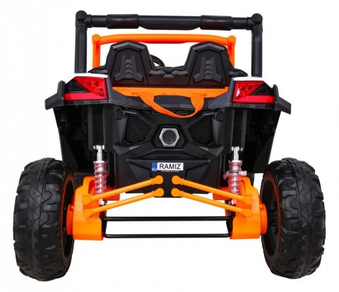 Buggy UTV-MX na akumulator dla dzieci Pomarańczowy + Napęd 4x4 + Pilot + Audio LED + Schowek + EVA + Wolny Start Buggy UTV-MX na akumulator dla dzieci Pomarańczowy + Napęd 4x4 + Pilot + Audio LED + Schowek + EVA + Wolny Start