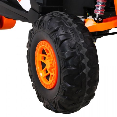 Buggy UTV-MX na akumulator dla dzieci Pomarańczowy + Napęd 4x4 + Pilot + Audio LED + Schowek + EVA + Wolny Start Buggy UTV-MX na akumulator dla dzieci Pomarańczowy + Napęd 4x4 + Pilot + Audio LED + Schowek + EVA + Wolny Start