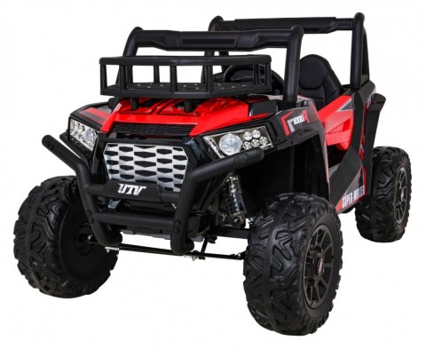 Buggy UTV Terenówka dla dzieci Czerwony + Pilot + Bagażnik + Wolny Start + EVA + MP3 LED Buggy UTV Terenówka dla dzieci Czerwony + Pilot + Bagażnik + Wolny Start + EVA + MP3 LED