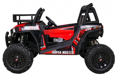 Buggy UTV Terenówka dla dzieci Czerwony + Pilot + Bagażnik + Wolny Start + EVA + MP3 LED Buggy UTV Terenówka dla dzieci Czerwony + Pilot + Bagażnik + Wolny Start + EVA + MP3 LED
