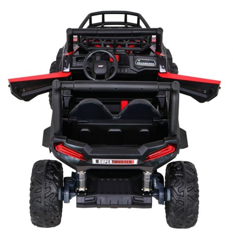 Buggy UTV Terenówka dla dzieci Czerwony + Pilot + Bagażnik + Wolny Start + EVA + MP3 LED Buggy UTV Terenówka dla dzieci Czerwony + Pilot + Bagażnik + Wolny Start + EVA + MP3 LED