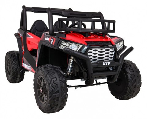 Buggy UTV Terenówka dla dzieci Czerwony + Pilot + Bagażnik + Wolny Start + EVA + MP3 LED Buggy UTV Terenówka dla dzieci Czerwony + Pilot + Bagażnik + Wolny Start + EVA + MP3 LED