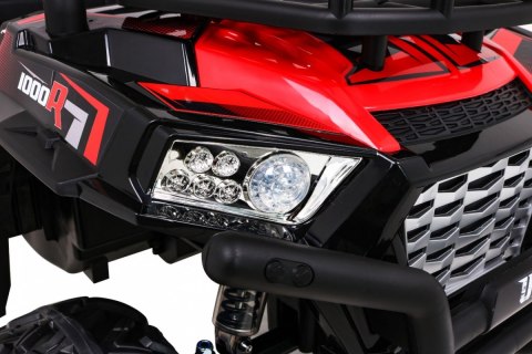 Buggy UTV Terenówka dla dzieci Czerwony + Pilot + Bagażnik + Wolny Start + EVA + MP3 LED Buggy UTV Terenówka dla dzieci Czerwony + Pilot + Bagażnik + Wolny Start + EVA + MP3 LED