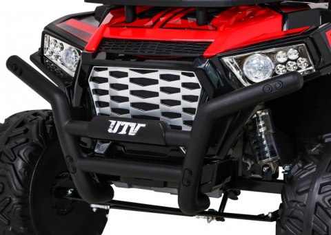 Buggy UTV Terenówka dla dzieci Czerwony + Pilot + Bagażnik + Wolny Start + EVA + MP3 LED Buggy UTV Terenówka dla dzieci Czerwony + Pilot + Bagażnik + Wolny Start + EVA + MP3 LED