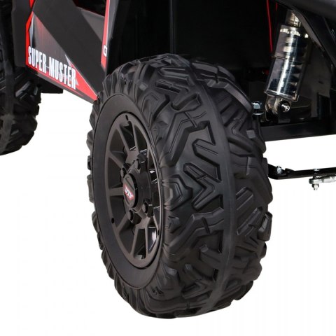 Buggy UTV Terenówka dla dzieci Czerwony + Pilot + Bagażnik + Wolny Start + EVA + MP3 LED Buggy UTV Terenówka dla dzieci Czerwony + Pilot + Bagażnik + Wolny Start + EVA + MP3 LED
