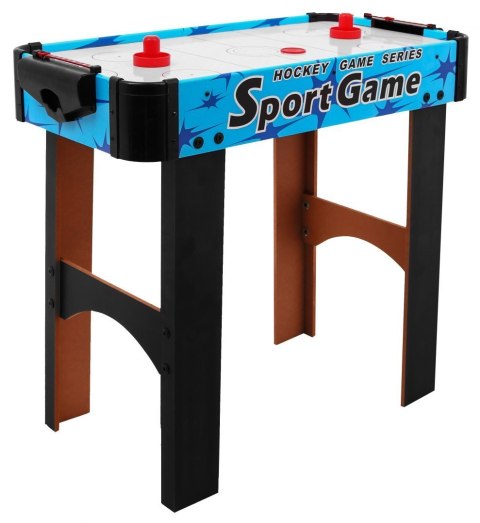 Cymbergaj dla dzieci Air Hockey Niebieski + Stół z płyty MDF + Dmuchawy powietrzne + Grzybki Krążki Cymbergaj dla dzieci Air Hockey Niebieski + Stół z płyty MDF + Dmuchawy powietrzne + Grzybki Krążki