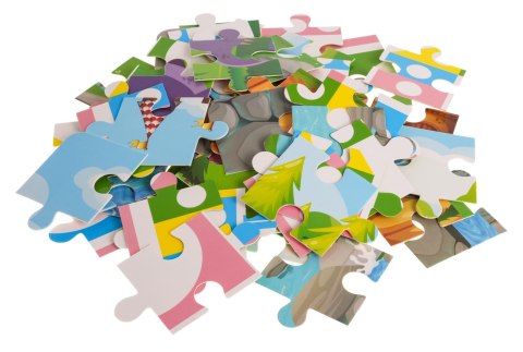 Drewniany zestaw Klocków Zamek z Rycerzami dla dzieci 3+ Drewniane Figurki + Sorter kształtów + Mata z puzzli + Gra Chinczyk Drewniany zestaw Klocków Zamek z Rycerzami dla dzieci 3+ Drewniane Figurki + Sorter kształtów + Mata z puzzli + Gra Chinczyk