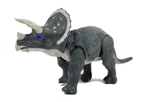 Duży Dinozaur Na Baterie Triceratops Szary Duży Dinozaur Na Baterie Triceratops Szary