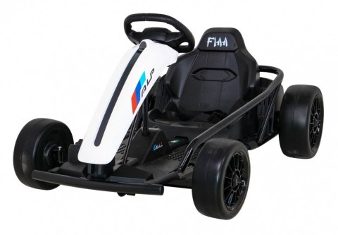 Gokart FX1 Drift Master na akumulator dla dzieci Biały + Funkcja Driftu + Koła EVA Gokart FX1 Drift Master na akumulator dla dzieci Biały + Funkcja Driftu + Koła EVA