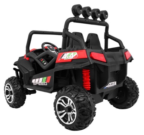 Grand Buggy Strong Lift dla dzieci Czerwony + Napęd 4x4 + Pilot + Bagażnik + Radio MP3 + LED Grand Buggy Strong Lift dla dzieci Czerwony + Napęd 4x4 + Pilot + Bagażnik + Radio MP3 + LED