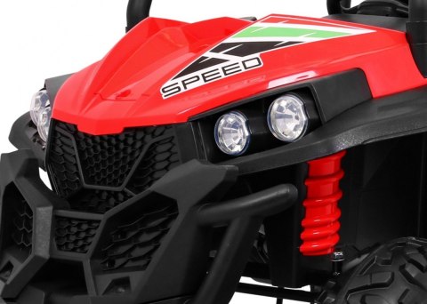 Grand Buggy Strong Lift dla dzieci Czerwony + Napęd 4x4 + Pilot + Bagażnik + Radio MP3 + LED Grand Buggy Strong Lift dla dzieci Czerwony + Napęd 4x4 + Pilot + Bagażnik + Radio MP3 + LED