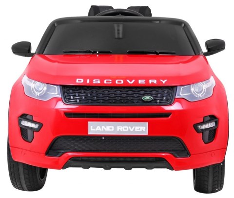 Land Rover Discovery dla dzieci Czerwony + Pilot + 5-pkt pasy + Regulacja siedzenia + EVA + MP3 LED Land Rover Discovery dla dzieci Czerwony + Pilot + 5-pkt pasy + Regulacja siedzenia + EVA + MP3 LED