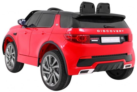 Land Rover Discovery dla dzieci Czerwony + Pilot + 5-pkt pasy + Regulacja siedzenia + EVA + MP3 LED Land Rover Discovery dla dzieci Czerwony + Pilot + 5-pkt pasy + Regulacja siedzenia + EVA + MP3 LED