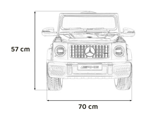 Mercedes AMG G63 dla dzieci Biały + Pilot + MP3 LED + Wolny Start + EVA + Pasy Mercedes AMG G63 dla dzieci Biały + Pilot + MP3 LED + Wolny Start + EVA + Pasy