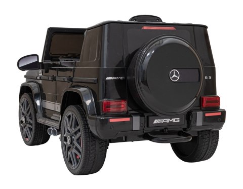 Mercedes AMG G63 dla dzieci Czarny + Pilot + MP3 LED + Wolny Start + EVA + Pasy Mercedes AMG G63 dla dzieci Czarny + Pilot + MP3 LED + Wolny Start + EVA + Pasy