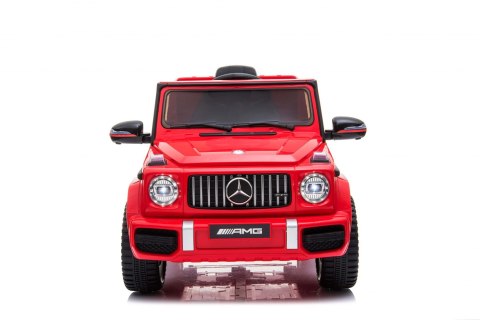 Mercedes AMG G63 dla dzieci Czerwony + Pilot + MP3 LED + Wolny Start + EVA + Pasy Mercedes AMG G63 dla dzieci Czerwony + Pilot + MP3 LED + Wolny Start + EVA + Pasy