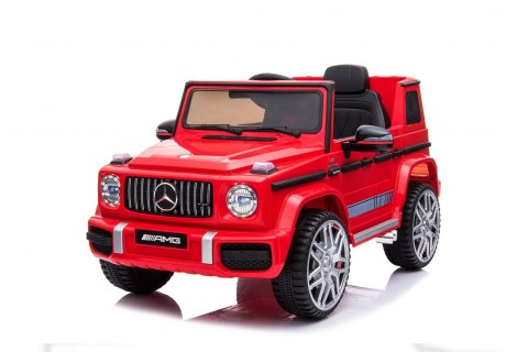 Mercedes AMG G63 dla dzieci Czerwony + Pilot + MP3 LED + Wolny Start + EVA + Pasy Mercedes AMG G63 dla dzieci Czerwony + Pilot + MP3 LED + Wolny Start + EVA + Pasy