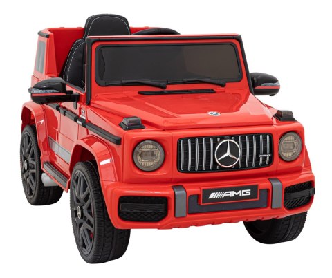 Mercedes AMG G63 dla dzieci Czerwony + Pilot + MP3 LED + Wolny Start + EVA + Pasy Mercedes AMG G63 dla dzieci Czerwony + Pilot + MP3 LED + Wolny Start + EVA + Pasy