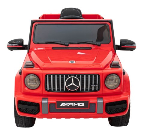 Mercedes AMG G63 dla dzieci Czerwony + Pilot + MP3 LED + Wolny Start + EVA + Pasy Mercedes AMG G63 dla dzieci Czerwony + Pilot + MP3 LED + Wolny Start + EVA + Pasy