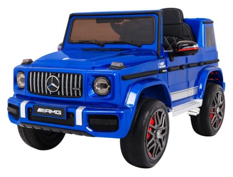 Mercedes AMG G63 dla dzieci Lakier Niebieski + Pilot + MP3 LED + Wolny Start + EVA + Pasy Mercedes AMG G63 dla dzieci Lakier Niebieski + Pilot + MP3 LED + Wolny Start + EVA + Pasy