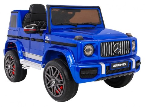Mercedes AMG G63 dla dzieci Lakier Niebieski + Pilot + MP3 LED + Wolny Start + EVA + Pasy Mercedes AMG G63 dla dzieci Lakier Niebieski + Pilot + MP3 LED + Wolny Start + EVA + Pasy