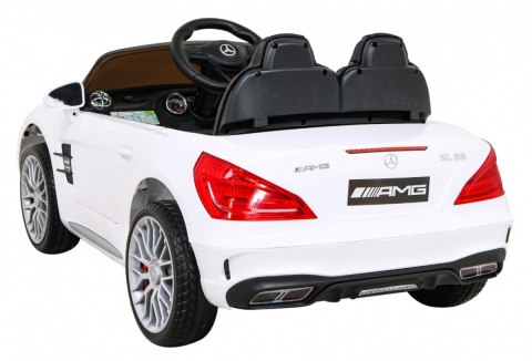 Mercedes Benz AMG SL65 S elektryczny dla dzieci Biały + Pilot + Audio LED + Ekoskóra + EVA + Wolny Start Mercedes Benz AMG SL65 S elektryczny dla dzieci Biały + Pilot + Audio LED + Ekoskóra + EVA + Wolny Start