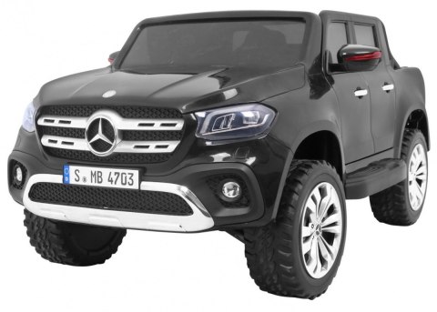 Mercedes Benz X-Class dla dzieci Czarny + Pilot + Napęd 4x4 + MP4 + Bagażnik + LED + EVA Mercedes Benz X-Class dla dzieci Czarny + Pilot + Napęd 4x4 + MP4 + Bagażnik + LED + EVA