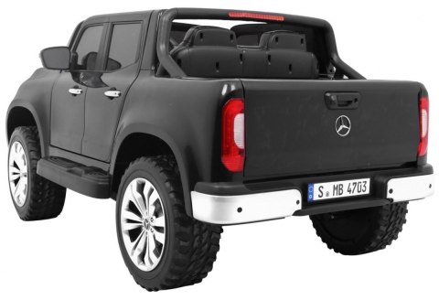 Mercedes Benz X-Class dla dzieci Czarny + Pilot + Napęd 4x4 + MP4 + Bagażnik + LED + EVA Mercedes Benz X-Class dla dzieci Czarny + Pilot + Napęd 4x4 + MP4 + Bagażnik + LED + EVA