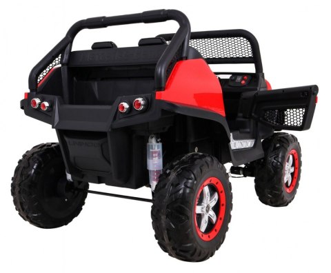 Mercedes Benz Unimog dla dzieci Czerwony + Napęd 4x4 + Pilot + Bagażnik + Wolny Start + MP3 LED Mercedes Benz Unimog dla dzieci Czerwony + Napęd 4x4 + Pilot + Bagażnik + Wolny Start + MP3 LED