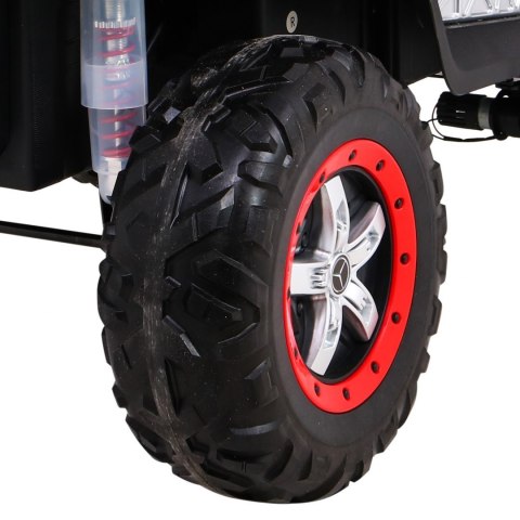 Mercedes Benz Unimog dla dzieci Czerwony + Napęd 4x4 + Pilot + Bagażnik + Wolny Start + MP3 LED Mercedes Benz Unimog dla dzieci Czerwony + Napęd 4x4 + Pilot + Bagażnik + Wolny Start + MP3 LED