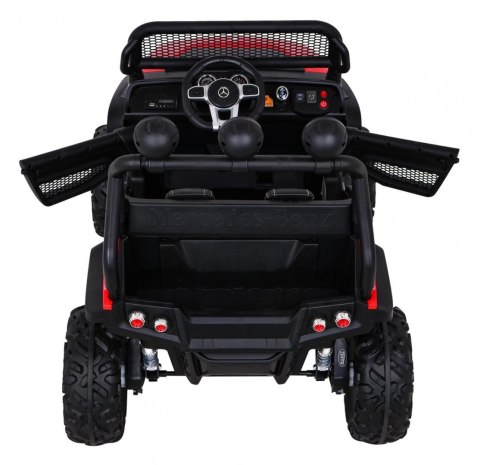 Mercedes Benz Unimog dla dzieci Terenowy Czerwony + Napęd 4x4 + Pilot + Bagażnik + Wolny Start + MP3 LED Mercedes Benz Unimog dla dzieci Terenowy Czerwony + Napęd 4x4 + Pilot + Bagażnik + Wolny Start + MP3 LED