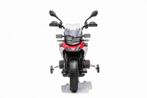 Motor BMW F850 GS na akumulator dla dzieci Czerwony + Kółka pomocnicze + Audio LED + Wolny Start + EVA Motor BMW F850 GS na akumulator dla dzieci Czerwony + Kółka pomocnicze + Audio LED + Wolny Start + EVA