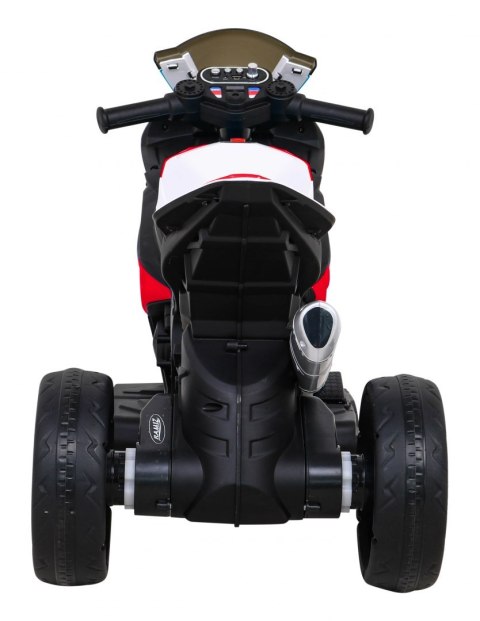 Motor BMW HP4 na akumulator dla dzieci Czerwony + 3 Koła + LED + MP3 USB + Ekoskóra Motor BMW HP4 na akumulator dla dzieci Czerwony + 3 Koła + LED + MP3 USB + Ekoskóra