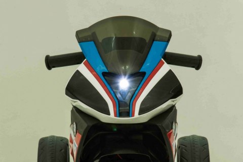 Motor BMW HP4 na akumulator dla dzieci Niebieski + 3 Koła + LED + MP3 USB + Ekoskóra Motor BMW HP4 na akumulator dla dzieci Niebieski + 3 Koła + LED + MP3 USB + Ekoskóra