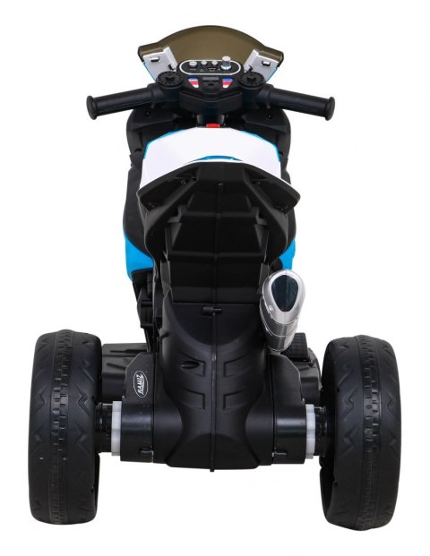 Motor BMW HP4 na akumulator dla dzieci Niebieski + 3 Koła + LED + MP3 USB + Ekoskóra Motor BMW HP4 na akumulator dla dzieci Niebieski + 3 Koła + LED + MP3 USB + Ekoskóra