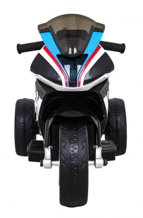 Motor BMW HP4 na akumulator dla dzieci Niebieski + 3 Koła + LED + MP3 USB + Ekoskóra Motor BMW HP4 na akumulator dla dzieci Niebieski + 3 Koła + LED + MP3 USB + Ekoskóra