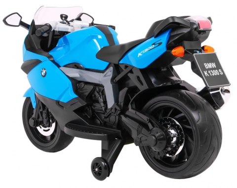 Motor na akumulator BMW K1300S dla dzieci Niebieski + Kółka pomocnicze + Dźwięki Światła + Wolny Start Motor na akumulator BMW K1300S dla dzieci Niebieski + Kółka pomocnicze + Dźwięki Światła + Wolny Start