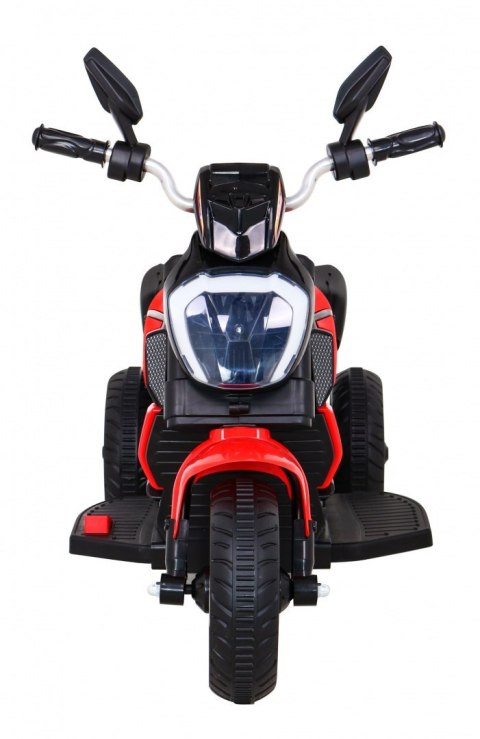 Motorek Fast Tourist na akumulator dla dzieci Czerwony + Audio + Światła + Ekoskóra Motorek Fast Tourist na akumulator dla dzieci Czerwony + Audio + Światła + Ekoskóra