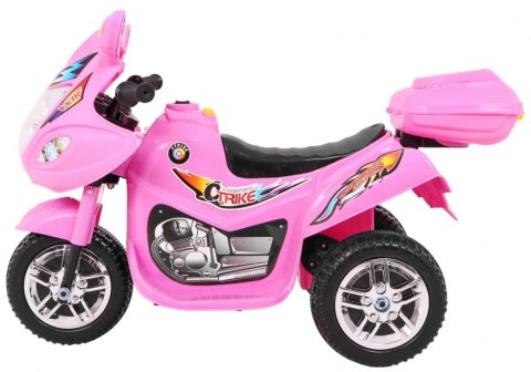Motorek Trójkołowy BJX-088 elektryczny dla najmłodszych Różowy + Dźwięki + Światła Motorek Trójkołowy BJX-088 elektryczny dla najmłodszych Różowy + Dźwięki + Światła