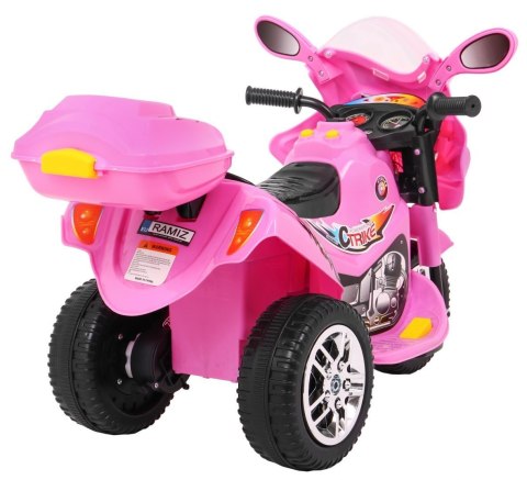 Motorek Trójkołowy BJX-088 elektryczny dla najmłodszych Różowy + Dźwięki + Światła Motorek Trójkołowy BJX-088 elektryczny dla najmłodszych Różowy + Dźwięki + Światła
