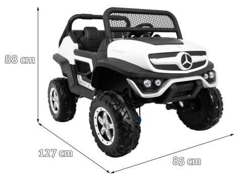 Pojazd Mercedes BENZ UNIMOG Biały Pojazd Mercedes BENZ UNIMOG Biały
